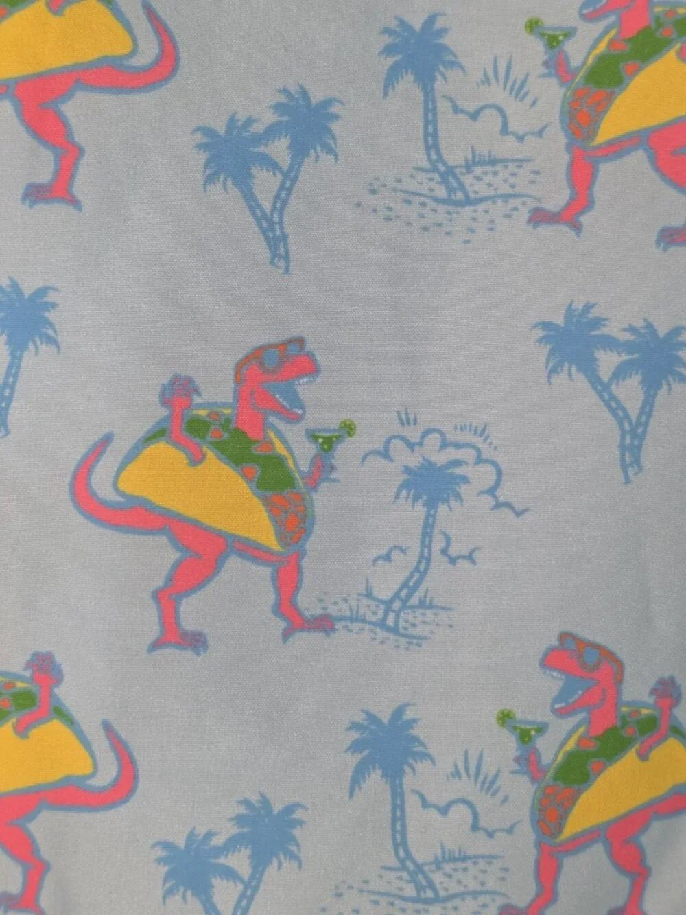 Tipsy Elves Men's Swim Trunks Size 3XL Tacosaurus Taco Dinosaur Swimsuit Shorts